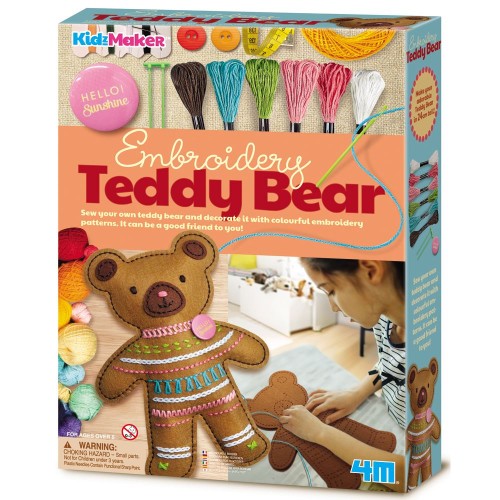 4m Craft - Embroidery Teddy Bear