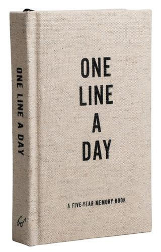 Canvas One Line A Day Five-Year Memory Journal