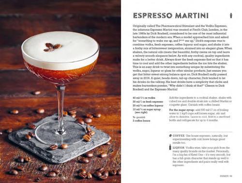 Art and Craft of Coffee Cocktails - New Edition Cocktail Recipe Book