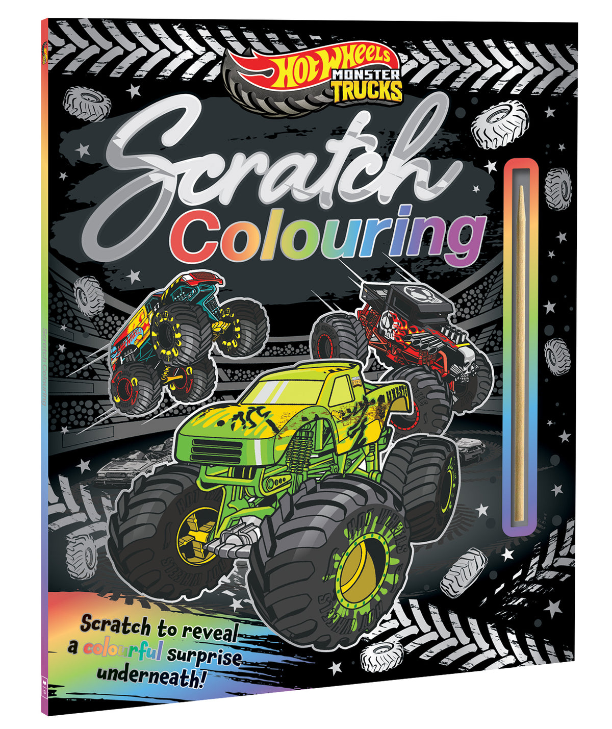 Hot Wheels Monster Trucks: Scratch Colouring - Mattel