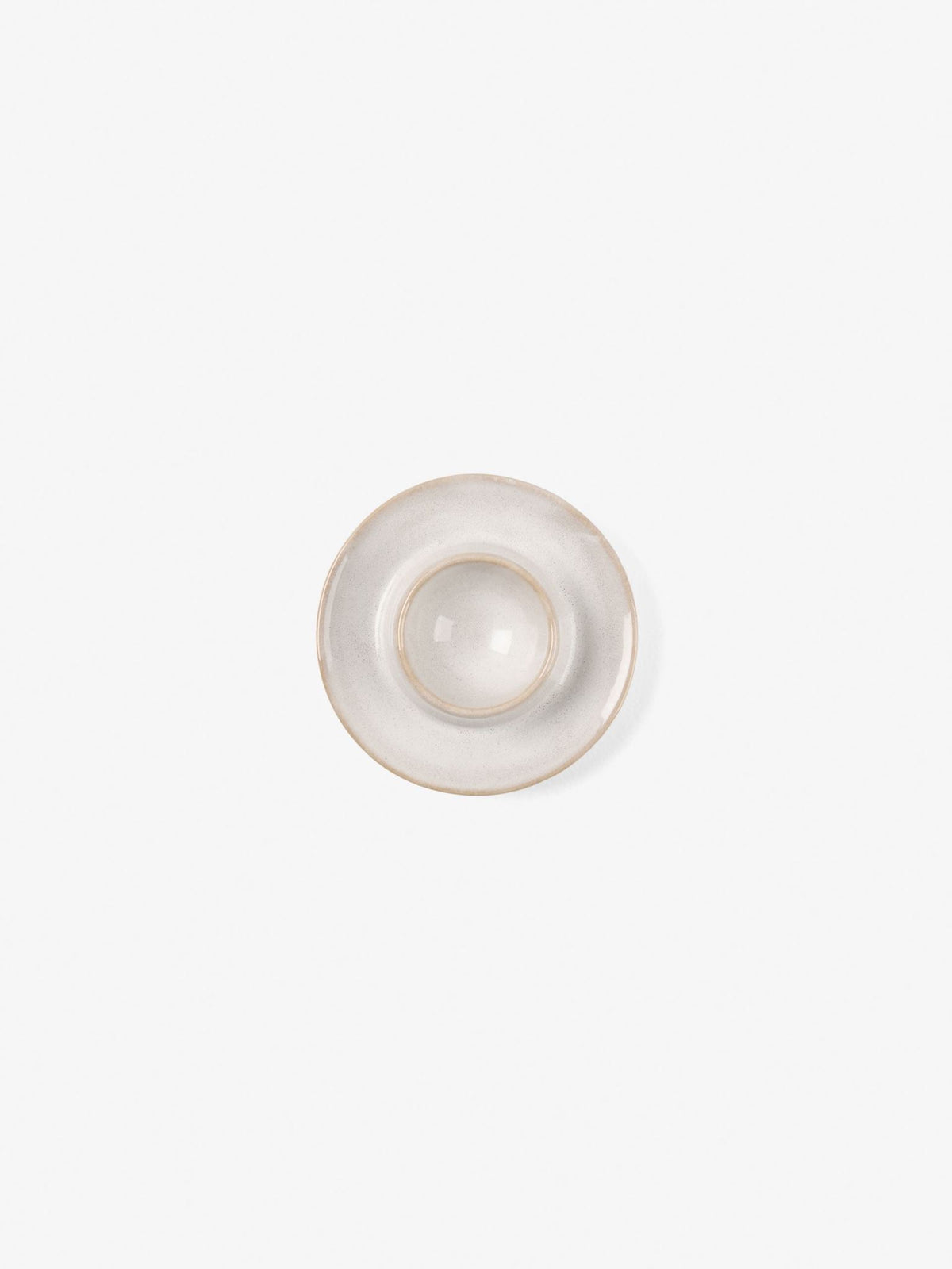 Hottie Bobbie White Egg Cup Plate - White
