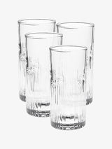 Hottie Jollie 4-Piece High Ball Glasses - Clear