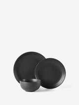 Hottie Jamie Charcoal 12-Piece Dinner Set - Charcoal