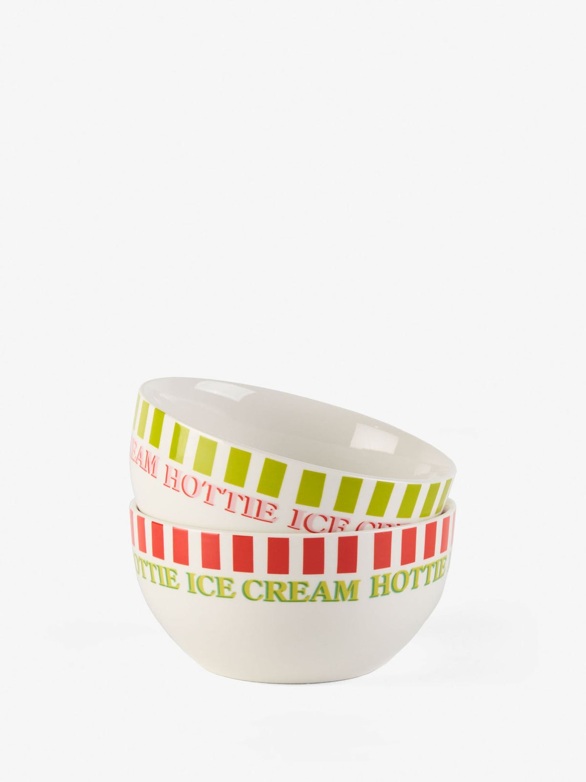 Hottie Jollie Ice Cream 2-Piece Bowl Set