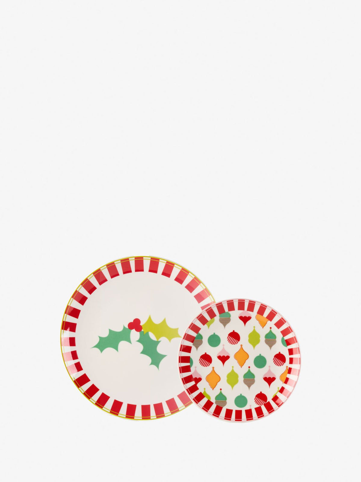 Hottie Jollie Red 8-Piece Plate Set - Red