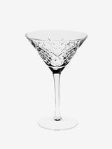 Hottie Jonnie Traditional 4-Piece Martini Glass Set - Clear