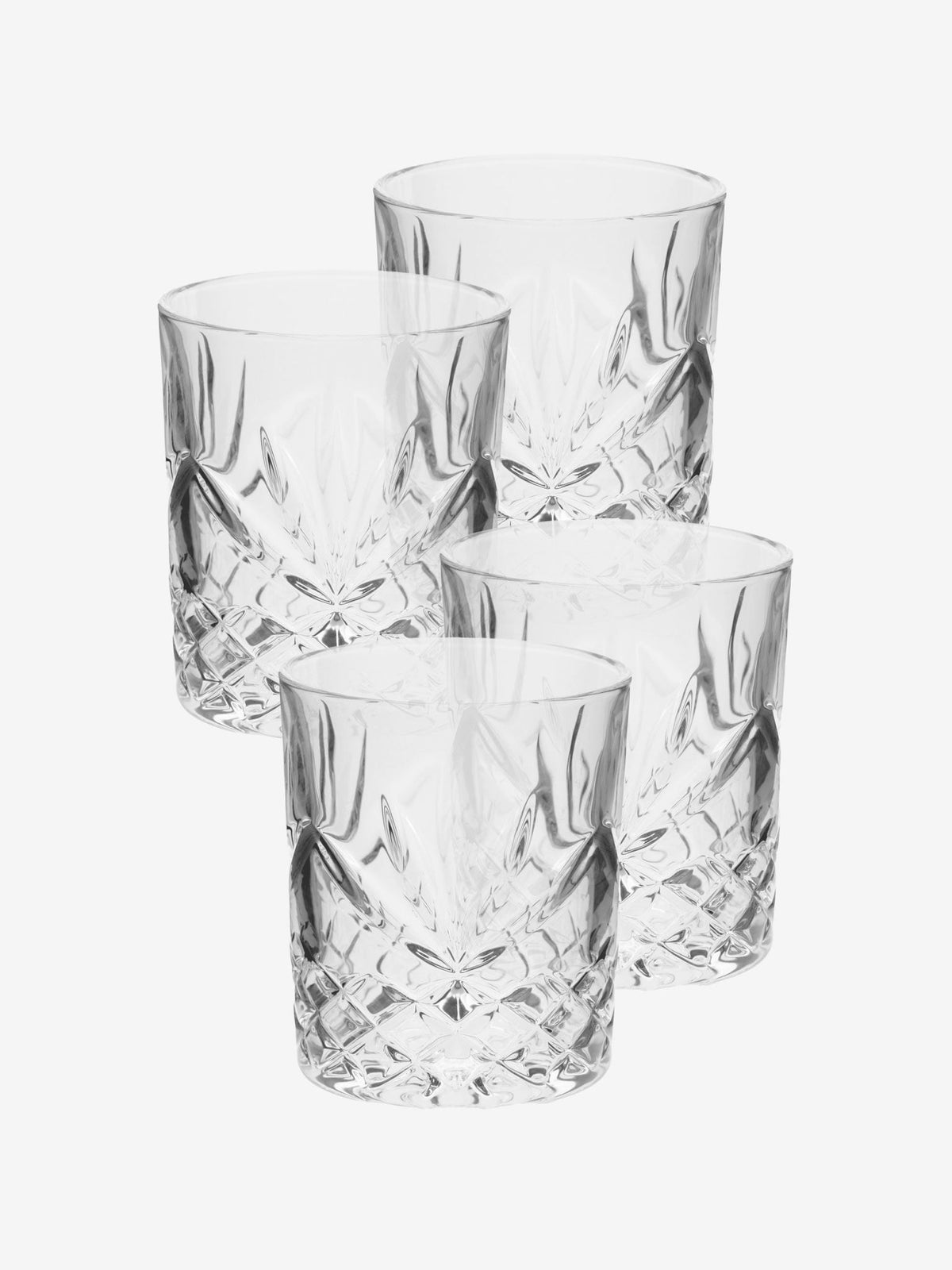 Hottie Jonnie Traditional 12-Piece Glass Set - Clear