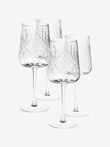 Hottie Jonnie Traditional 4-Piece Wine Set - Clear