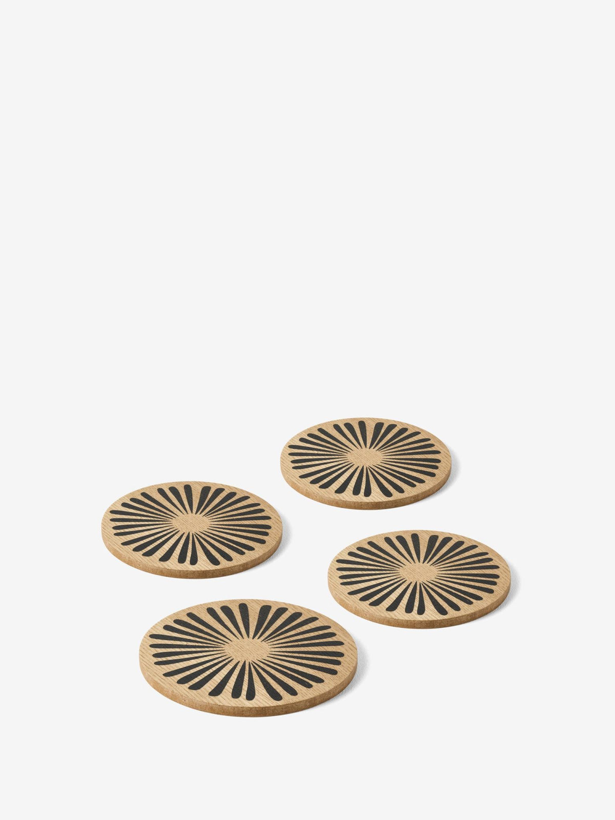 Hottie Kimmie Black 4-Piece Coaster Set - Black