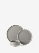Hottie Lucie Taupe 12-Piece Dinner Set - Taupe