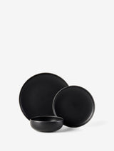 Hottie Mikkie Black 12-Piece Dinner Set - Black