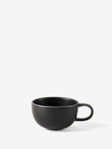 Hottie Mikkie Black Tea Cup & Saucer - Black