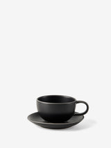 Hottie Mikkie Black Tea Cup & Saucer - Black