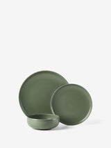 Hottie Mikkie Green 12-Piece Dinner Set - Green