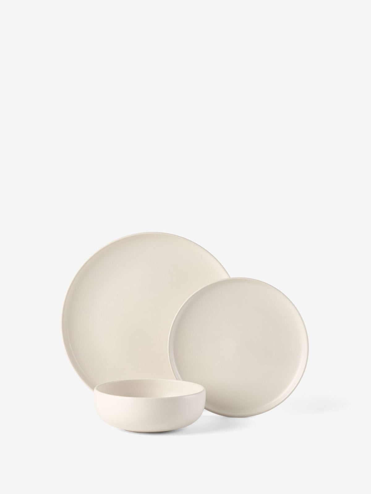Hottie Mikkie Soft White 12-Piece Dinner Set - Soft White