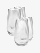 Hottie Ollie 4-Piece High Ball Set - Clear