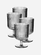 Hottie Rubie Grey 4-Piece White Wine Set - Grey