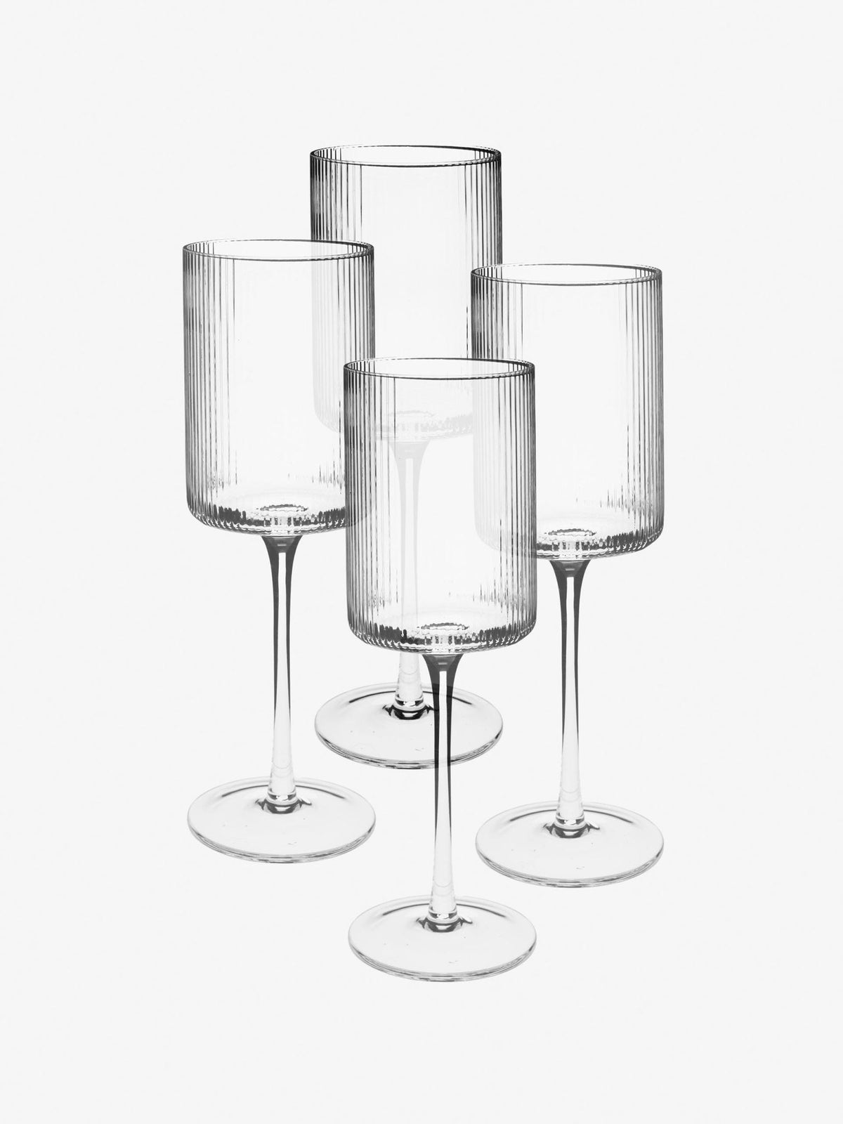 Hottie Sadie 4-Piece Wine Glass Set - Clear