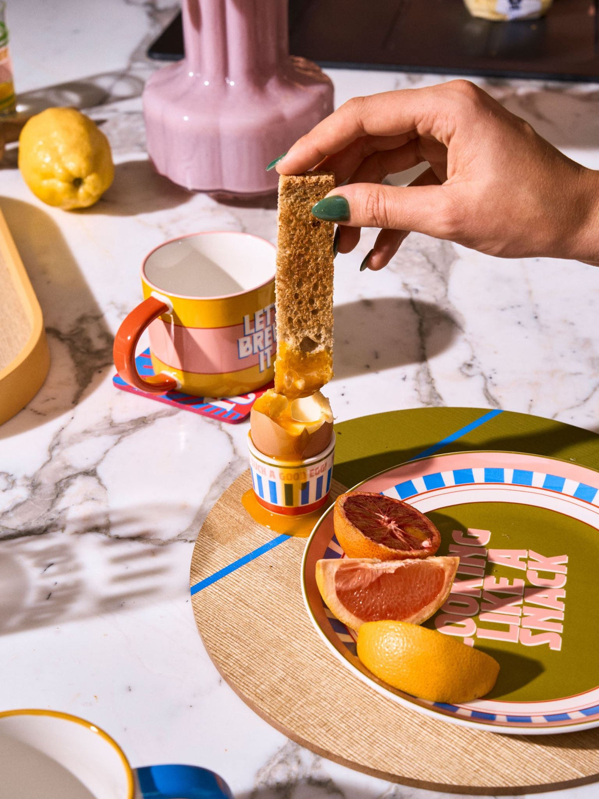 Hottie Sunnie Multi 4-Piece Side Plate Set - Multi