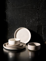 Hottie Lucie Cream Speckle 12-Piece Dinner Set - Cream Speckle
