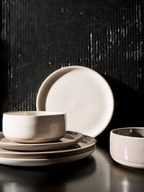 Hottie Lucie Cream Speckle 12-Piece Dinner Set - Cream Speckle