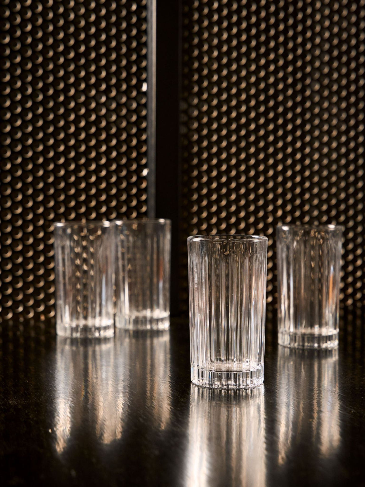 Hottie Jonnie Linear 12-Piece Glass Set - Clear