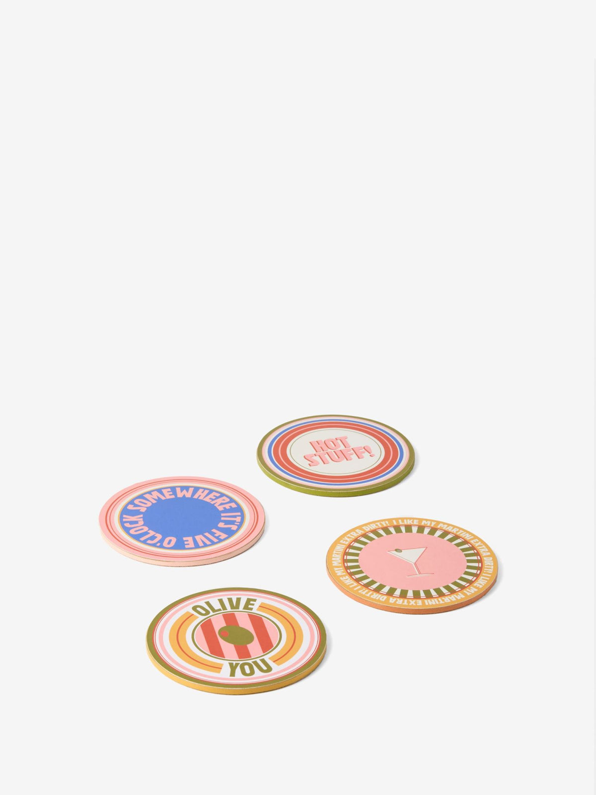 Hottie Sunnie Multi 4-Piece Coaster Set - Multi
