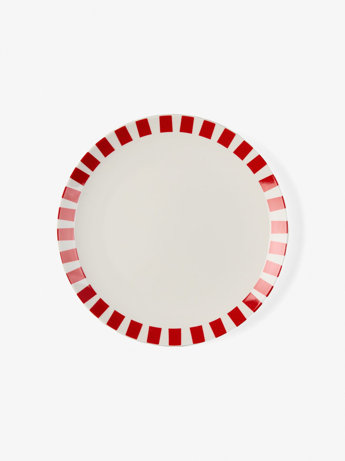 Hottie Winnie Red/White 12-Piece Dinner Set - Red/White
