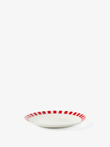 Hottie Winnie Red/White 12-Piece Dinner Set - Red/White