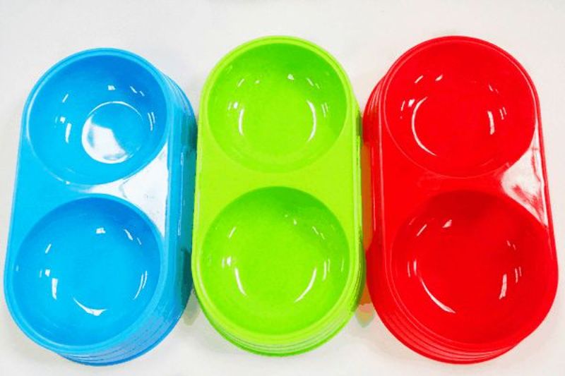 PET TWIN BOWL - 25CM (Set of 12 Assorted)