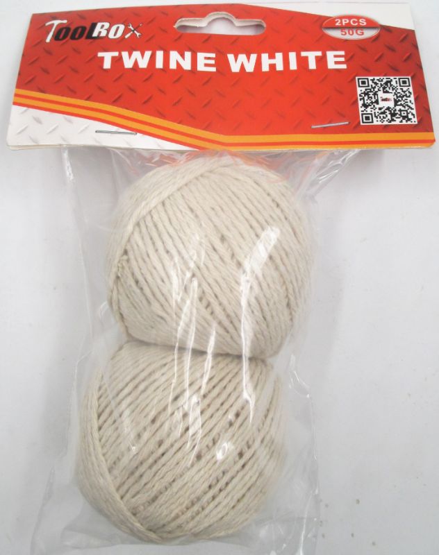 TWINE WHITE - 50g (12 Packs)