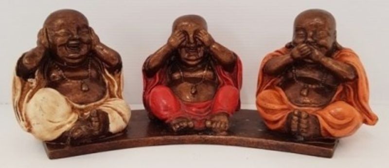 Hear/ Speak / See No Evil Buddhas Set of 3