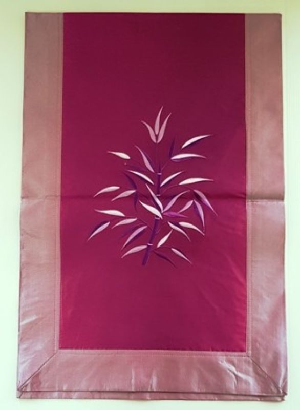 Fabric &Silk Table Runner Purple