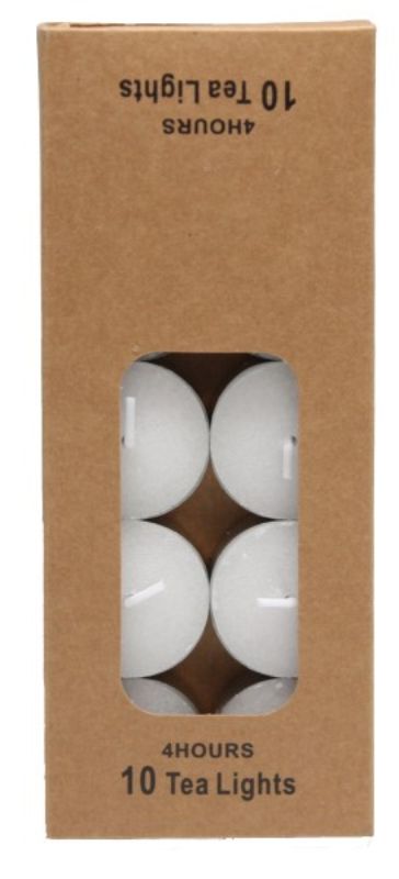 Tealight Candles 4 Hour Pkt 10