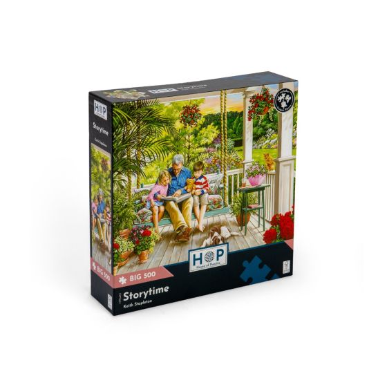 Enjoying The Garden - Big 500 Piece Puzzle - House of Puzzles