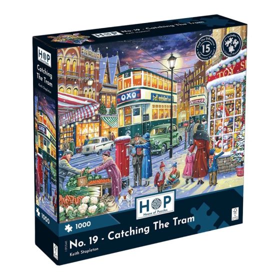 No. 19 - Catching The Tram - 1000 Piece Puzzle - House of Puzzles