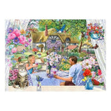 Enjoying The Garden - Big 500 Piece Puzzle - House of Puzzles
