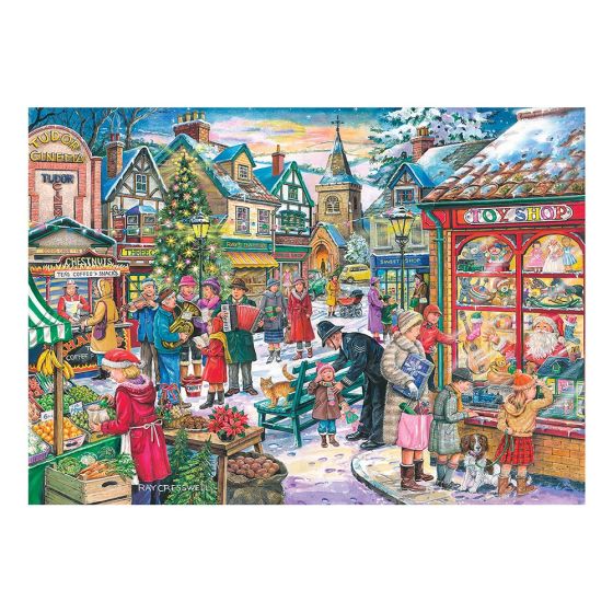Christmas Shopping - 4 X 500 Piece Puzzle - House of Puzzles