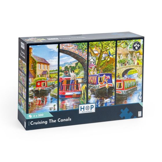 Cruisin The Canals - 4 X 500 Piece Puzzle - House of Puzzles