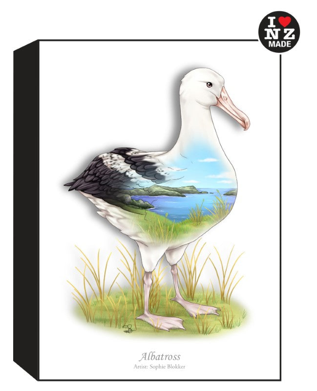 Sophie Blokker Artblock Black Freestanding or Hanging - Albatross