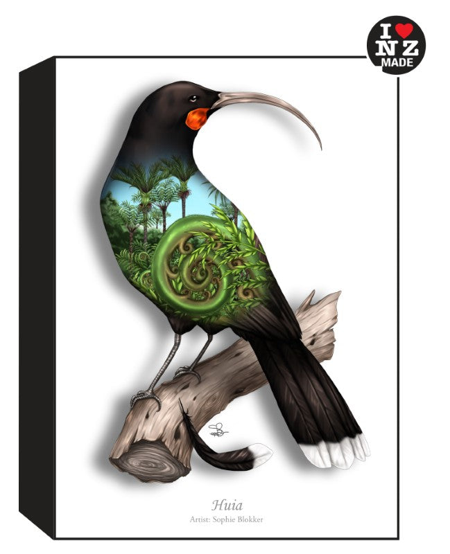 Sophie Blokker Artblock Black Freestanding or Hanging - Huia