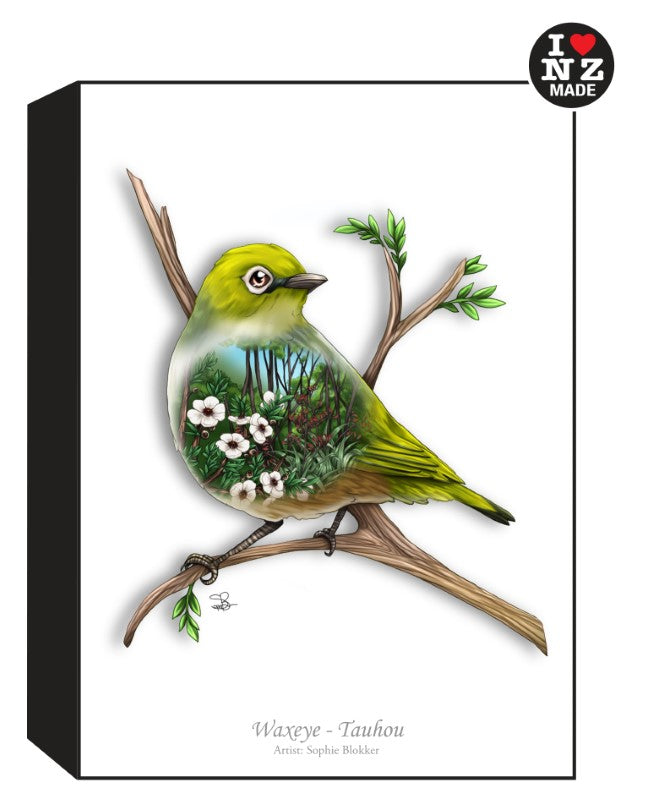 Sophie Blokker Artblock Black Freestanding or Hanging - Waxeye