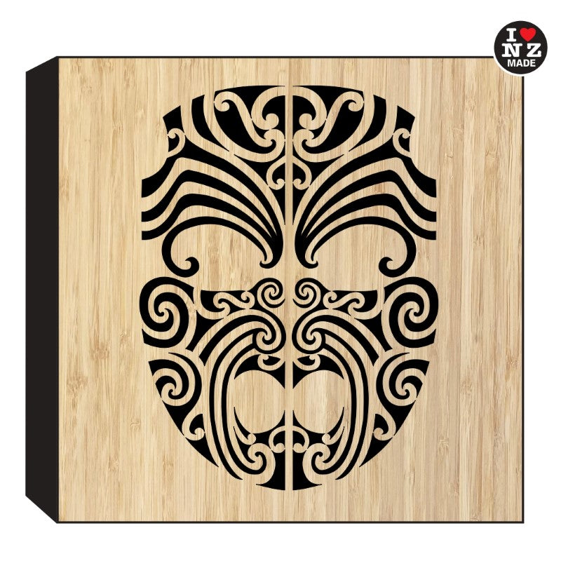 Bamboo Cut Out Art Block Freestanding or Hanging - Moko