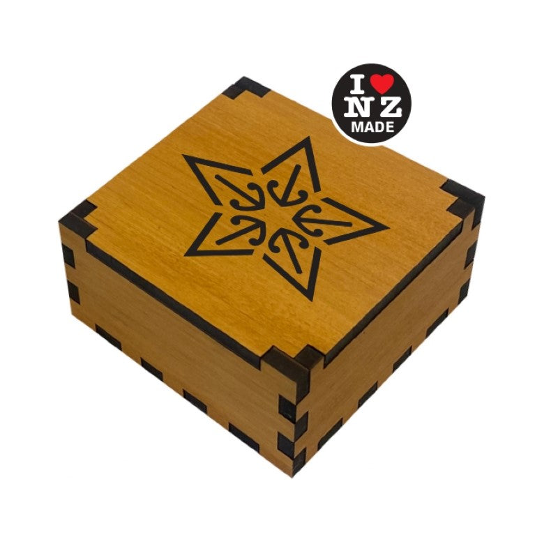 Rimu Veneer Giftbox with Laser Cut Matariki Star