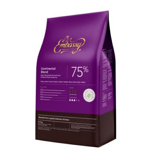 Chocolate Couverture Dark 75% - 2.5KG