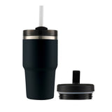 Smoothie Tumbler w/ Two Lids - AVANTI HydroQuech 550ml (Black)