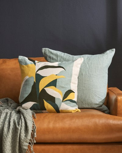 Cushion Cover - Grace Olive (50 x 50cm) - OLLO