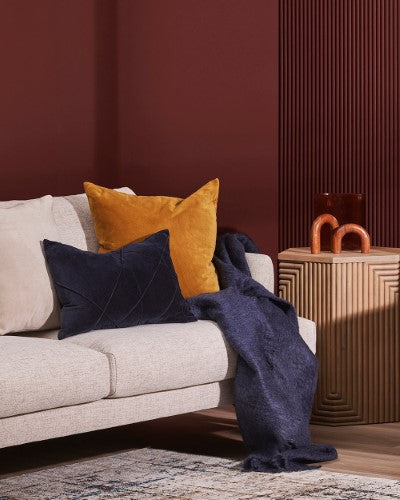 Cushion Cover - Alba Navy (35 x 50cm) - OLLO