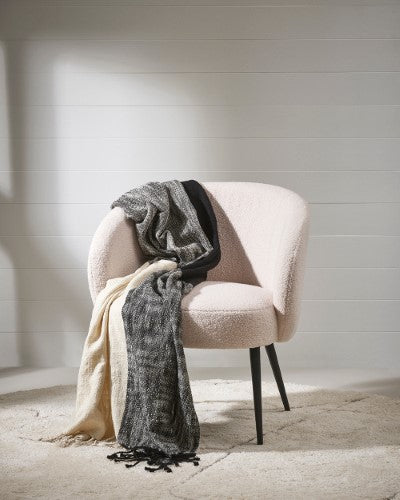 Throw - Varese Black (125 x 150cm) - OLLO