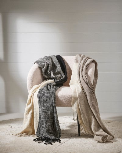 Throw - Varese Black (125 x 150cm) - OLLO